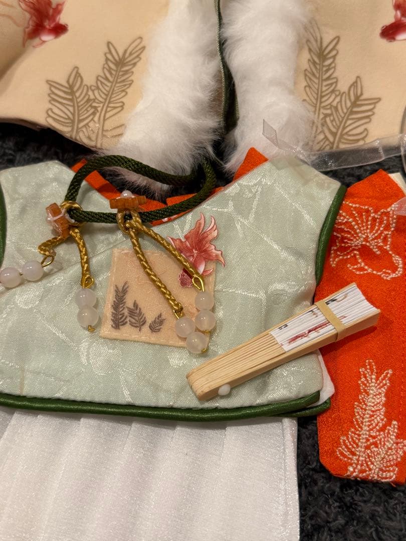 20cm限定着せ替えぬいぐるみ服漢服金魚柄