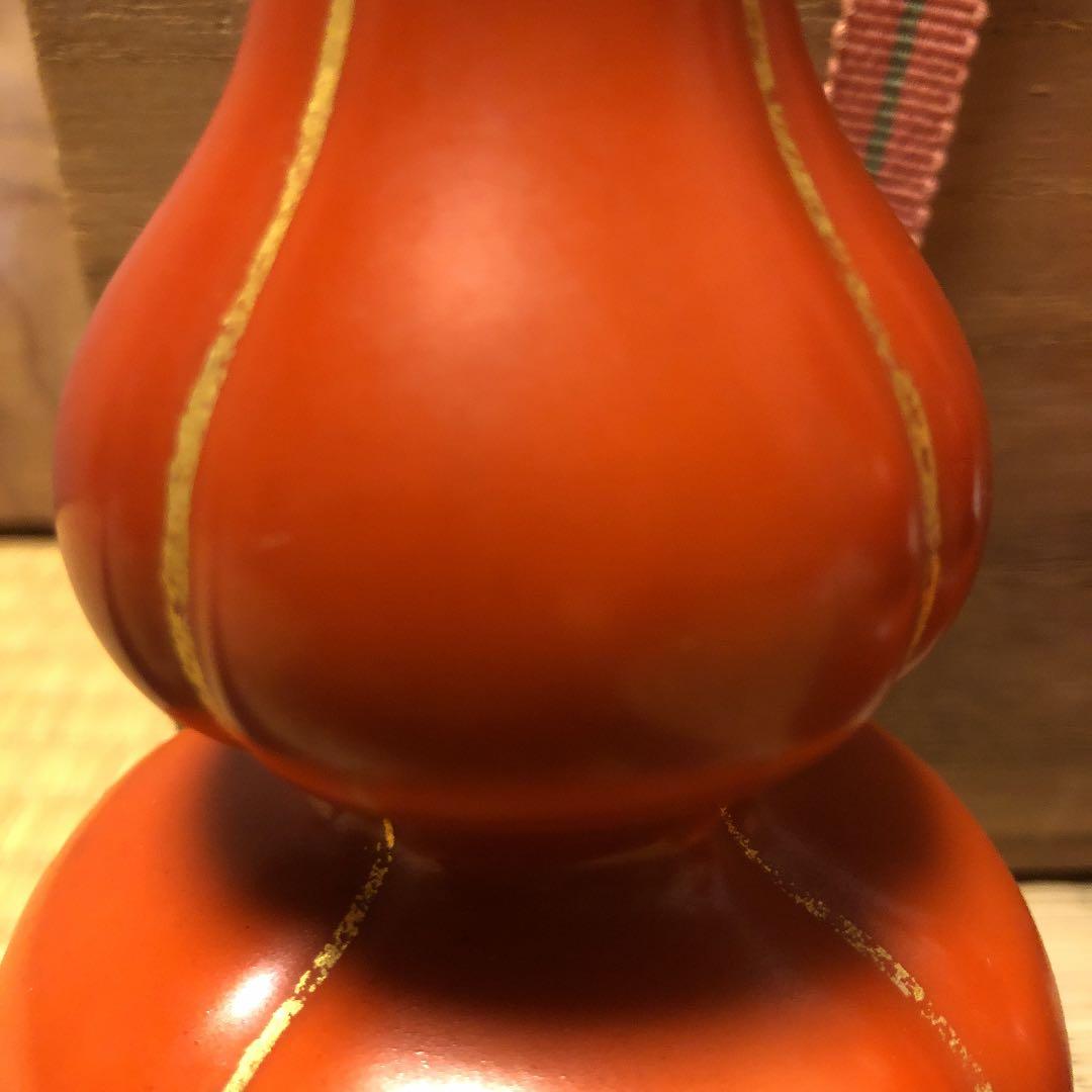 永楽善五郎　即全　赤磁　瓢酒瓶　一対