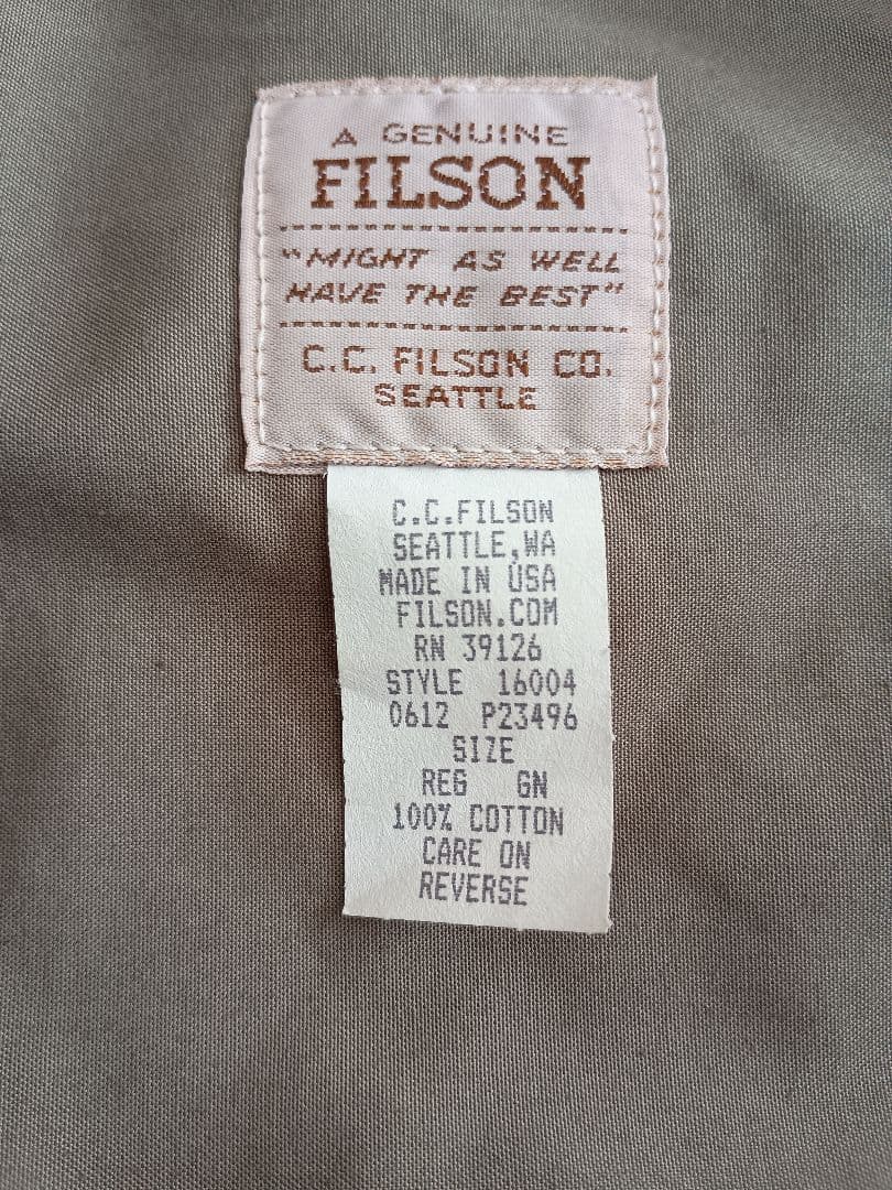 FILSON　フィッシングベスト