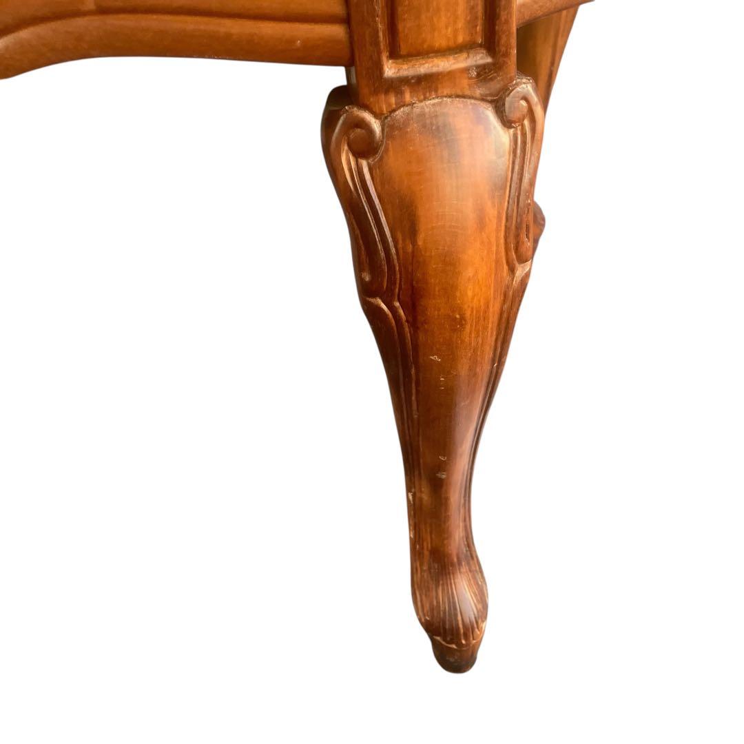 イタリア製　象がんシリーズ リビングテーブル 幅100cm アンティーク　猫脚