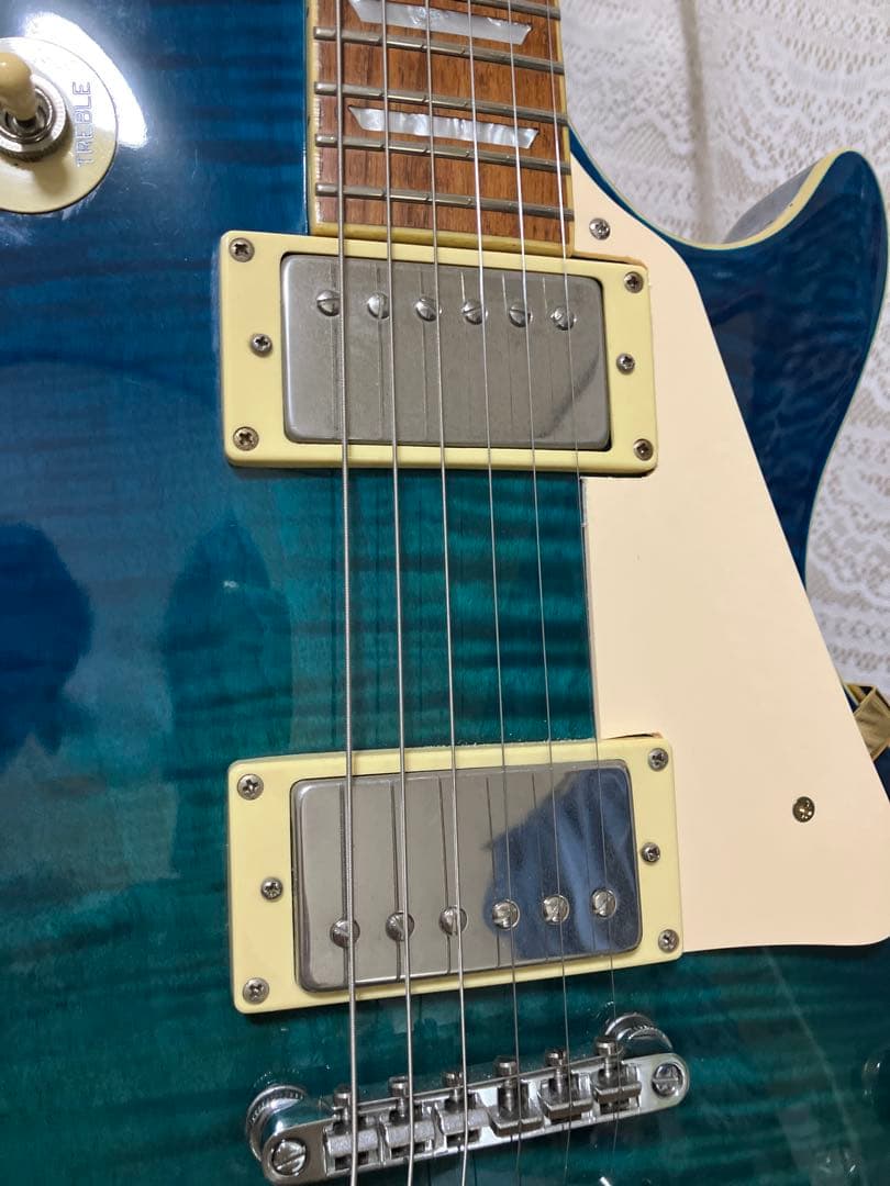 Grass Roots G-LP60SSee Thru Blue レスポール