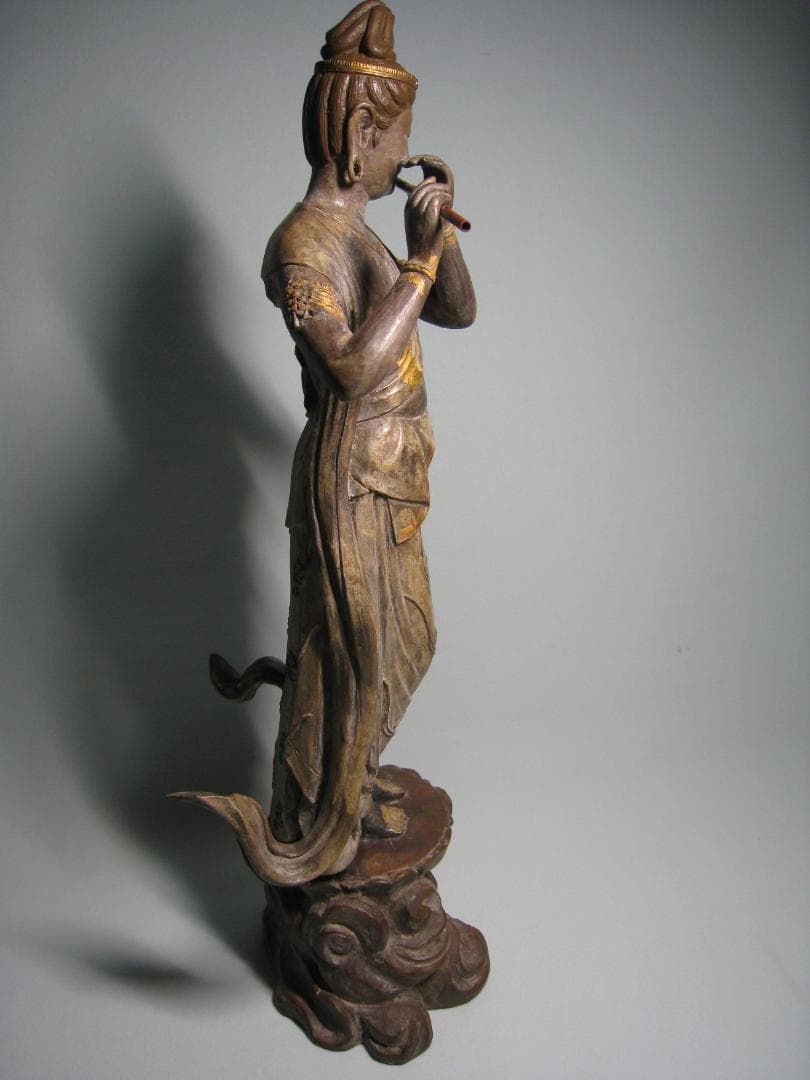 音声菩薩像 　喜多敏勝 ブロンズ製　　天上の音色