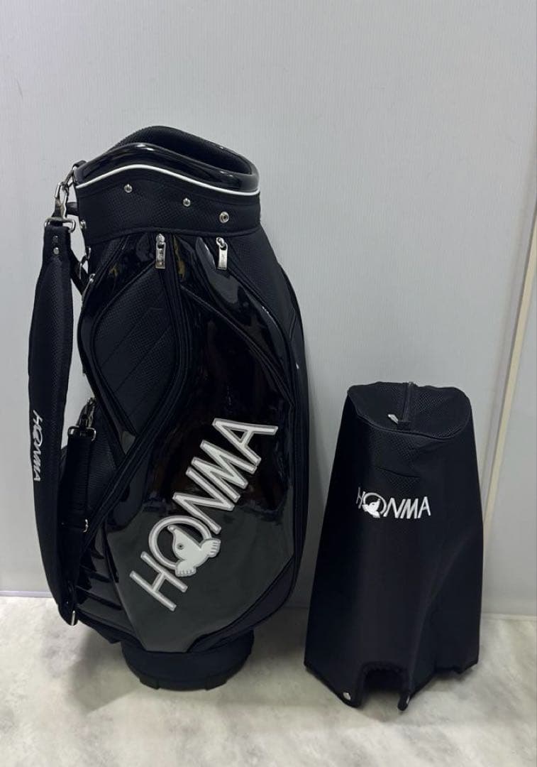 新品 本間ゴルフ 【HONMA】キャディバック ブラック ホワイト 9型