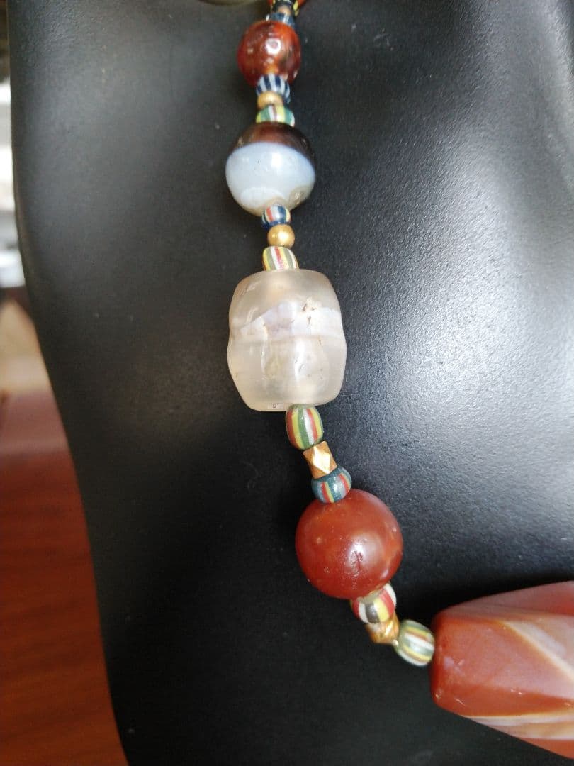 Antique品、ネックレス、アンティークジュエリー、カーネリアン