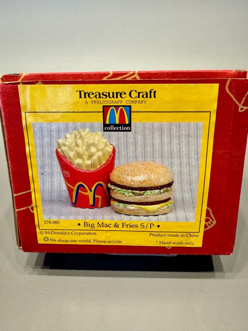 ✳︎希少✳︎ マクドナルド ビッグマック フライドポテト 1997 陶器 置物 新品