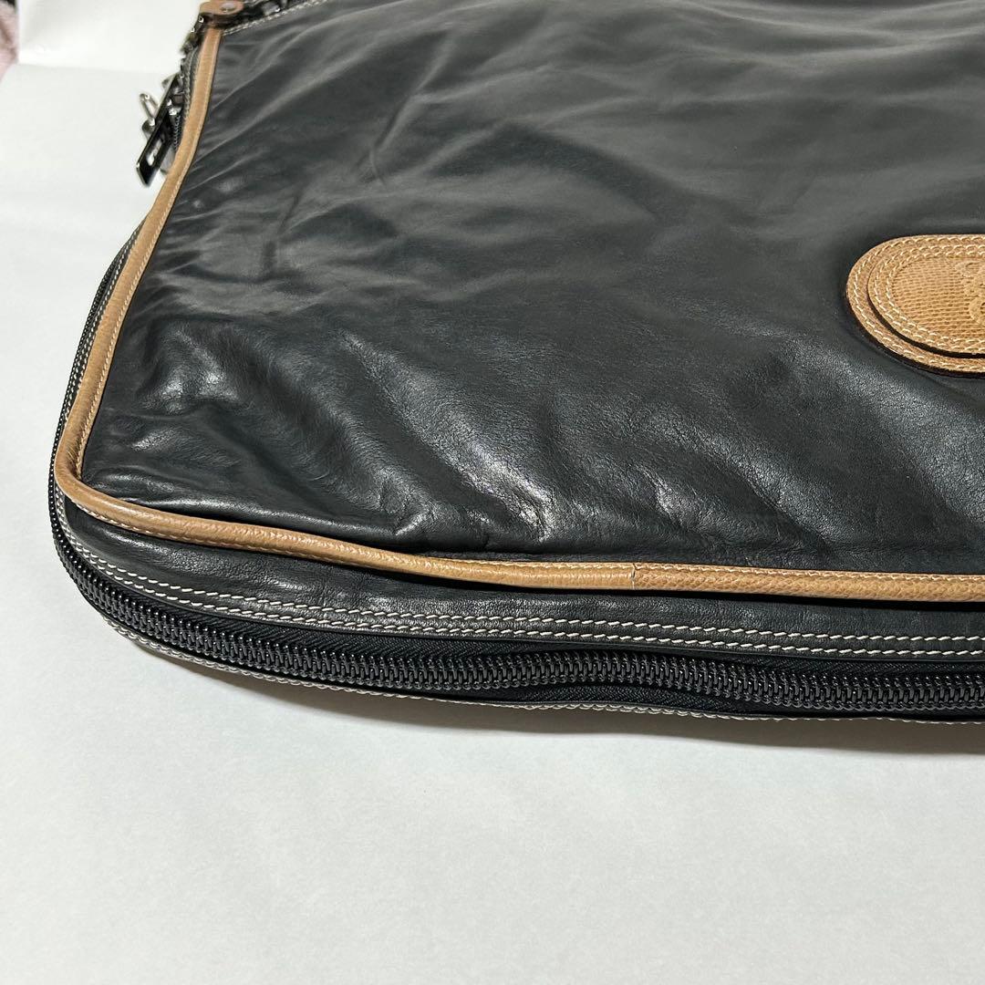 ロエベ メンズ アナグラム ロゴ型押しレザー ガーメントケース ビジネス