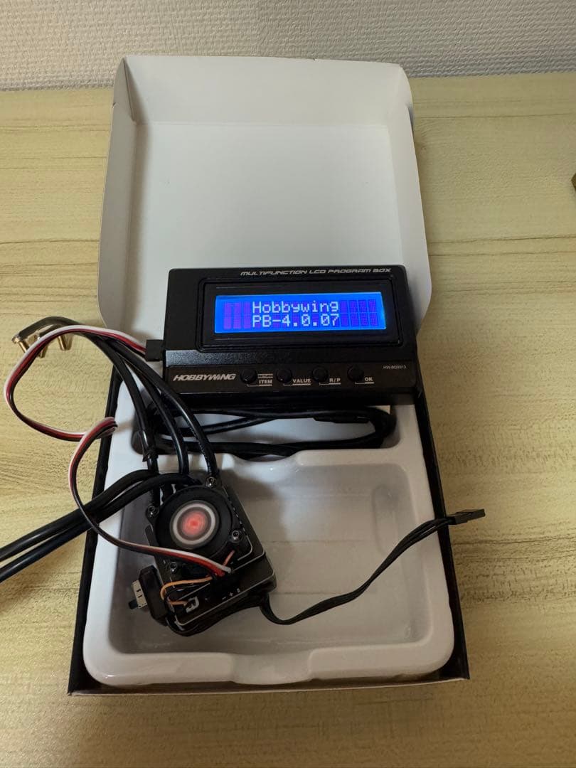 ホビーウイングESC／プログラムBOX／ブラシレス17.５セット