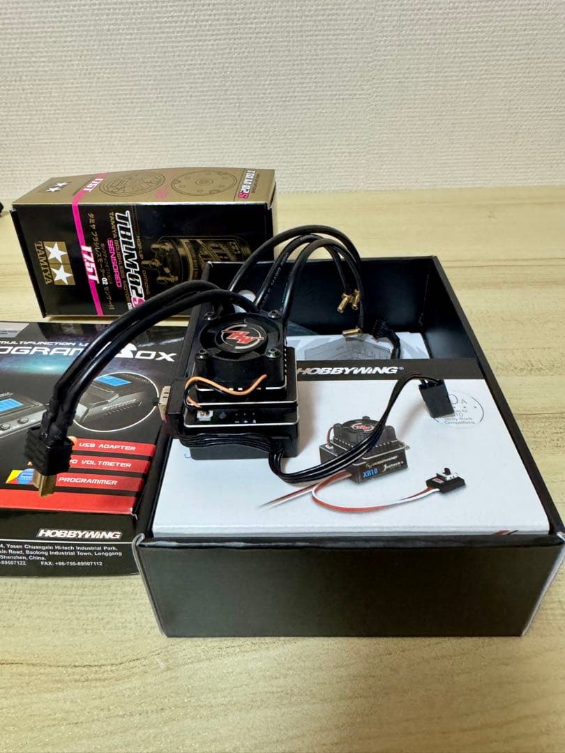 ホビーウイングESC／プログラムBOX／ブラシレス17.５セット
