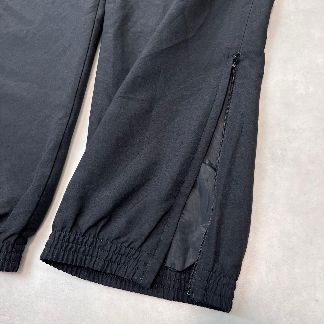 00s adidas バギートラックパンツ 刺繍ロゴ ブラック 4XO