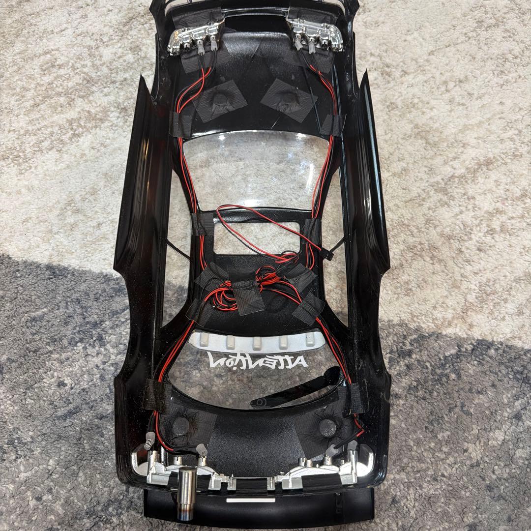 トヨタ マークII 1/10 RCカー ホワイト/パープル
