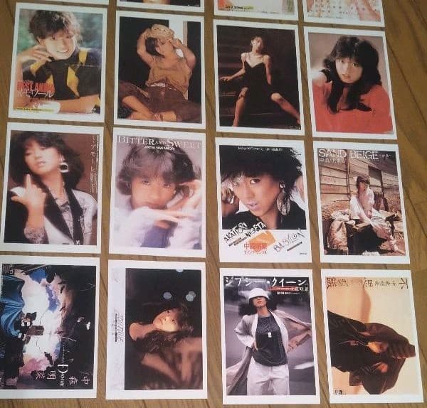 中森明菜・ポストカード・28枚・シングル、アルバム・ジャケット写真・プレミアム