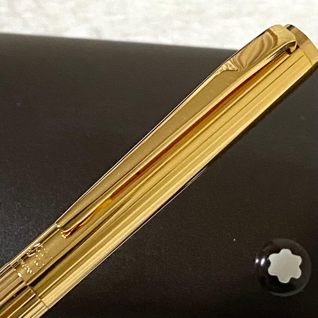 極美品　モンブランMONTBLANC ノブレス　ゴールド　万年筆　585 F