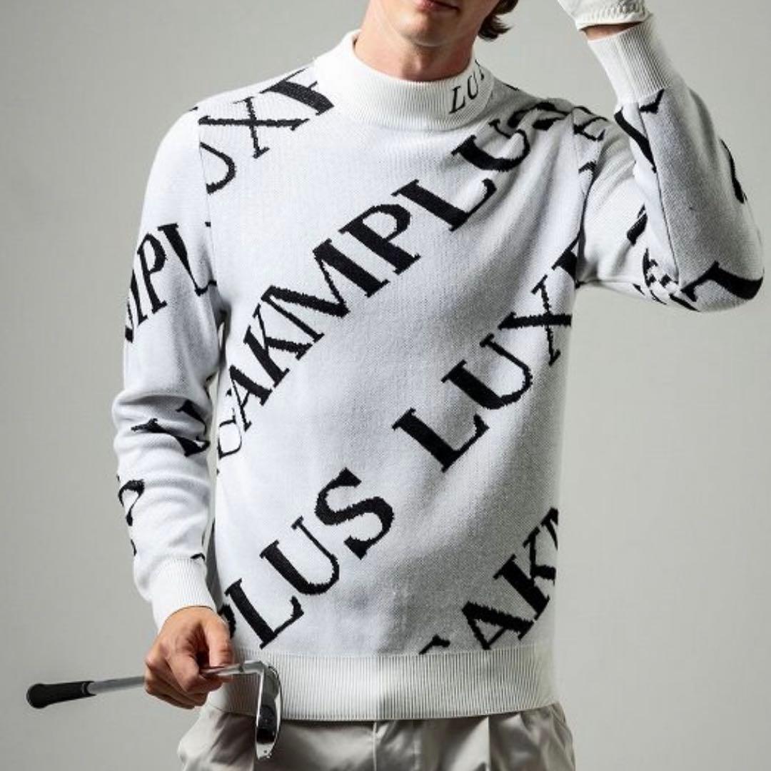 【新品】LUXEAKMPLUS AKM／ニット セーター ゴルフウェア XL