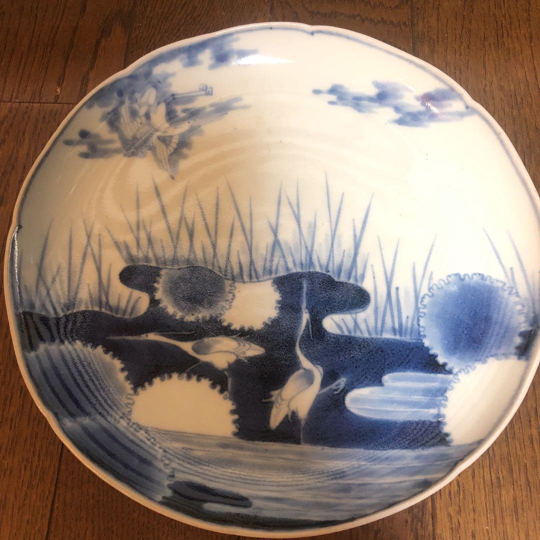 茶道具　染付け　有田焼　福の印