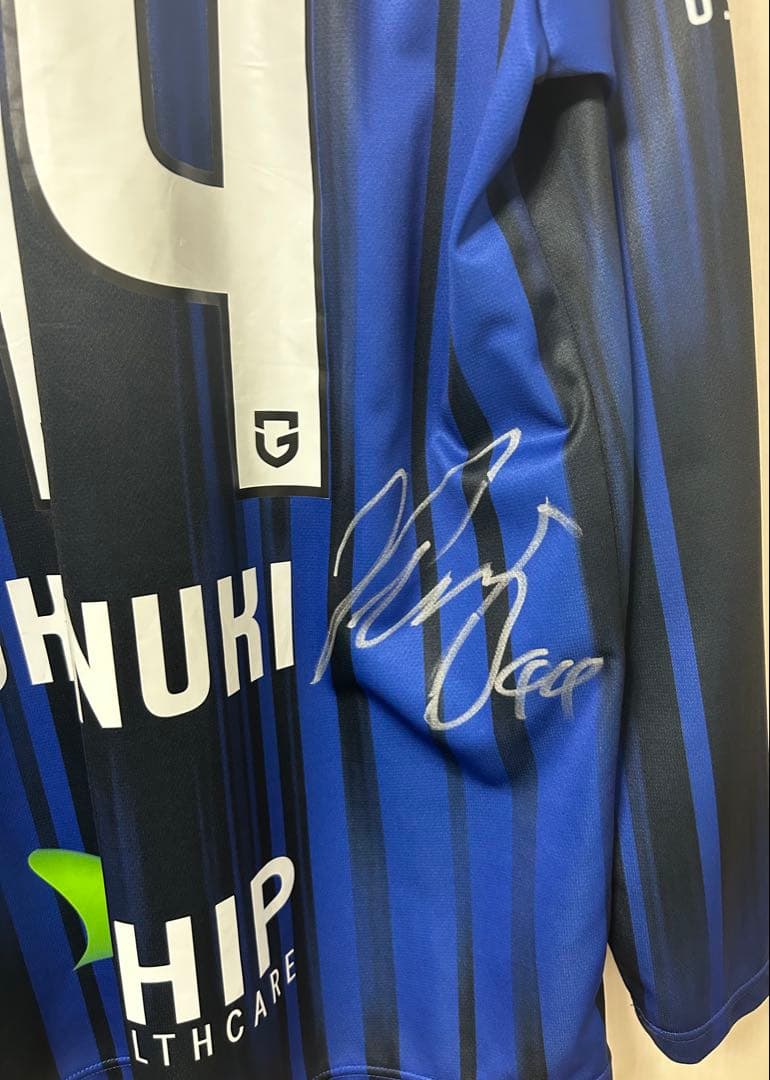 【ガンバ大阪】長袖ユニフォームO-XO奥抜44 サイン入り