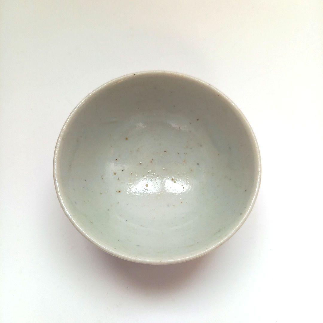 李朝　白磁　盃　猪口　古玩　骨董　アンティーク　古道具