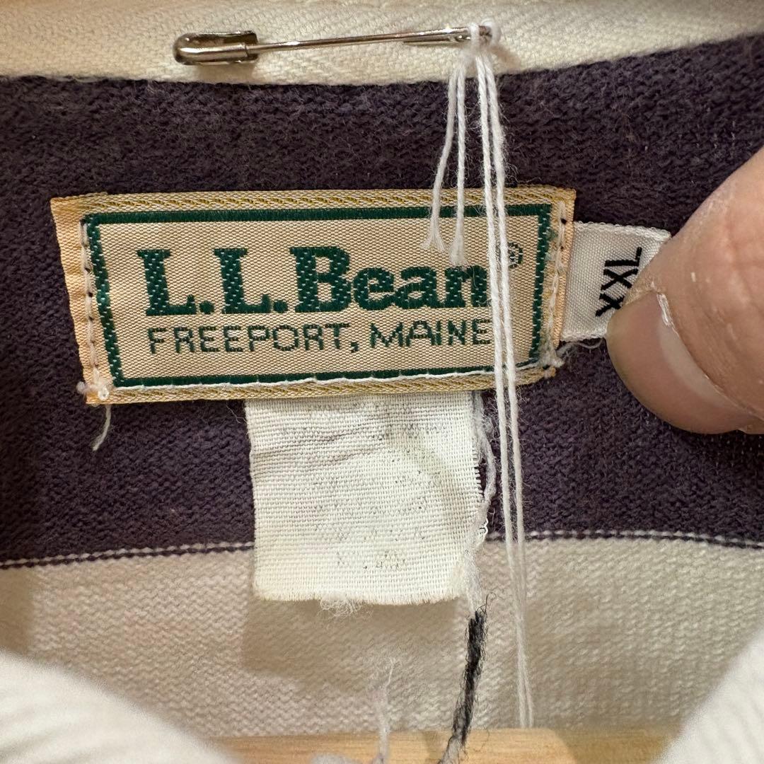 80s〜90s L.L.BEAN ボーダー ラガーシャツ マルチカラー