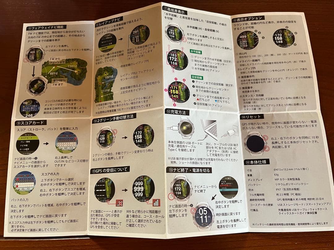 U　GPSナビウォッチ　Shot Navi Evolve α 白