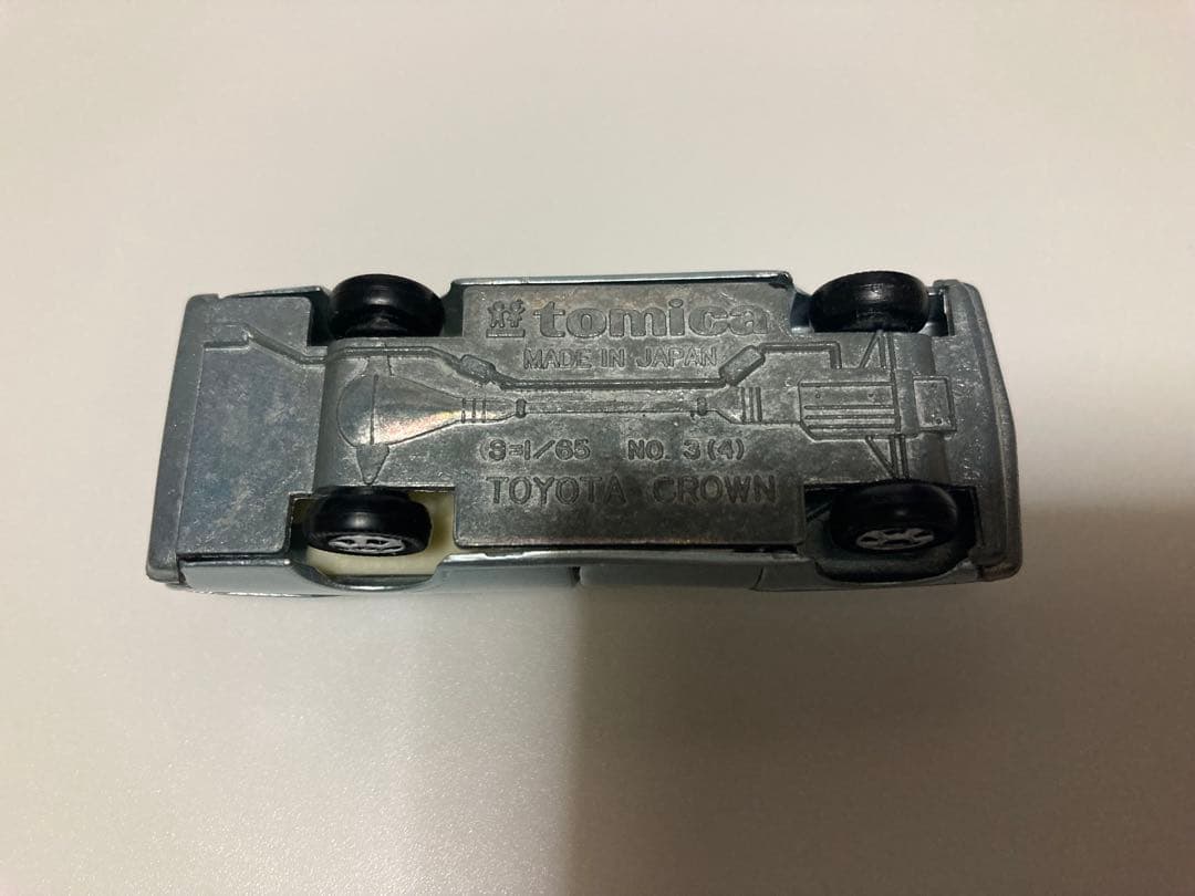 トミカ　日本製　クラウン　スーパーデラックス　1Aホイール　メタブルー