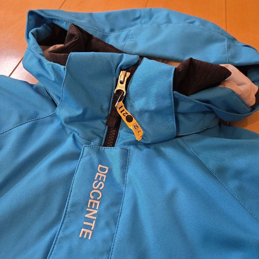 ✨DESCENTE✨150cm 子ども用スキーウェア (ブルー/グレー)