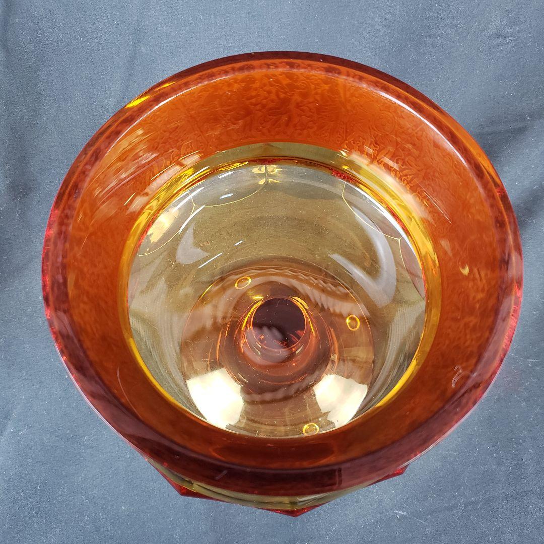 Moser モーゼル 純金彩 コンポート 戦士の行進 ガラス