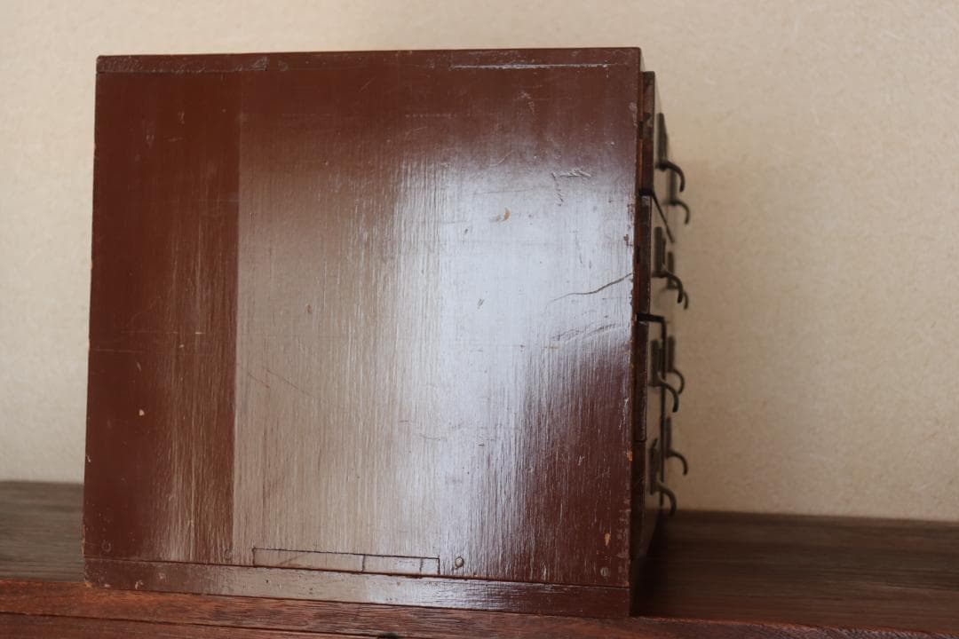 レトロ　木製　小引出し　文具整理　お子様の玩具整理