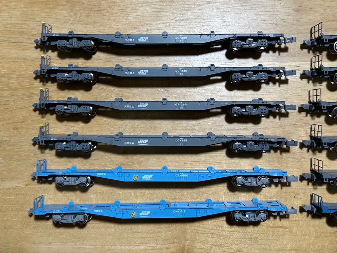 Nゲージ KATO コキ104/コキ106/コキ107 JRFマーク有 12両