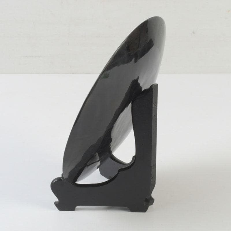 七宝焼　花文　飾皿　皿立付　時代箱　V　9881