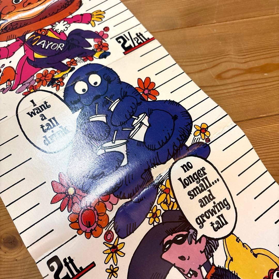 1971年　マクドナルドランド　キャラクター　身長計　ポスター　イービルグリマス