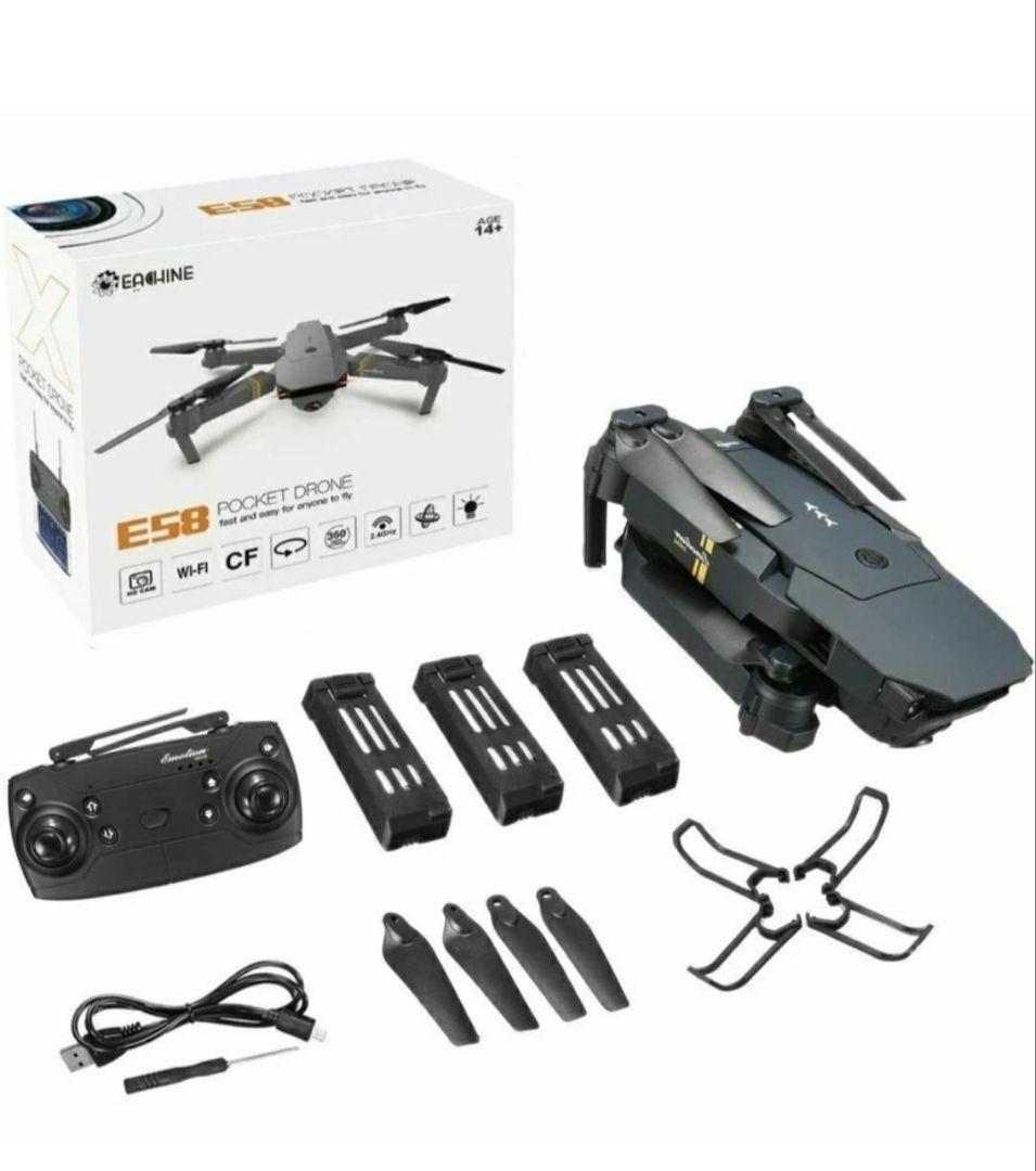 ドローン カメラ付き 4K バッテリー3個 高度維持 収納ケース付