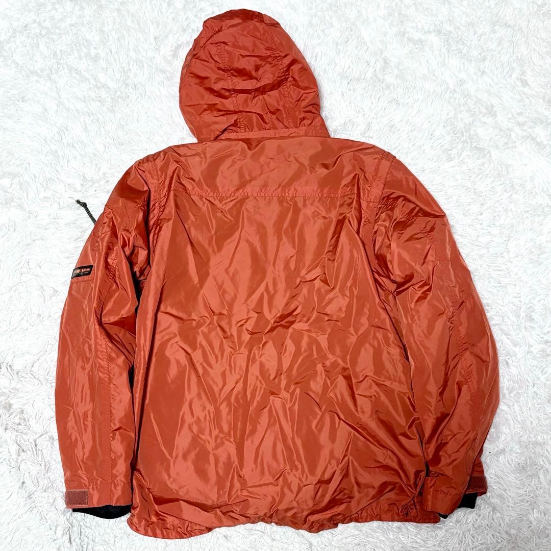 【極美品】パーリーゲイツ　ナイロン　フリースライナー付き　オレンジ　ゴルフ　XL