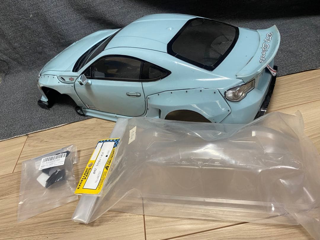 ラジコンタミヤ86ボディ アディクションワイドボディキットインナーライトカバー付