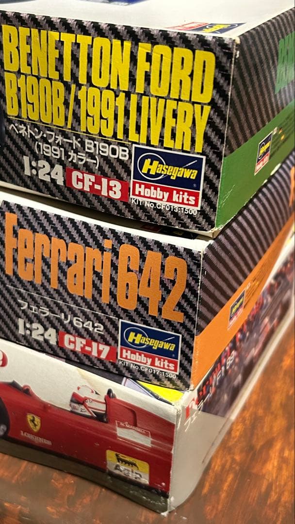 【未組立】ベネトン・フォードB190B・フェラーリ642・フェラーリF1 89
