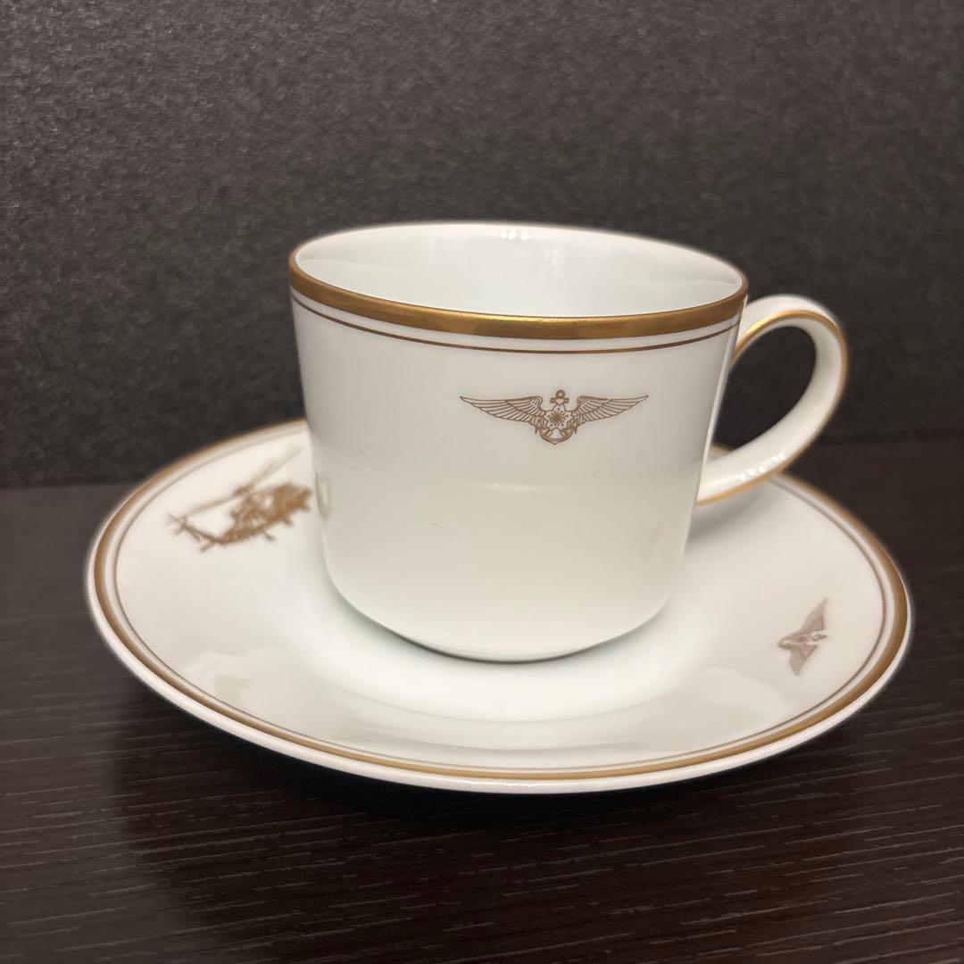 【極美品•極レア】深川製磁 海上自衛隊 大村航空基地 記念カップ＆ソーサー