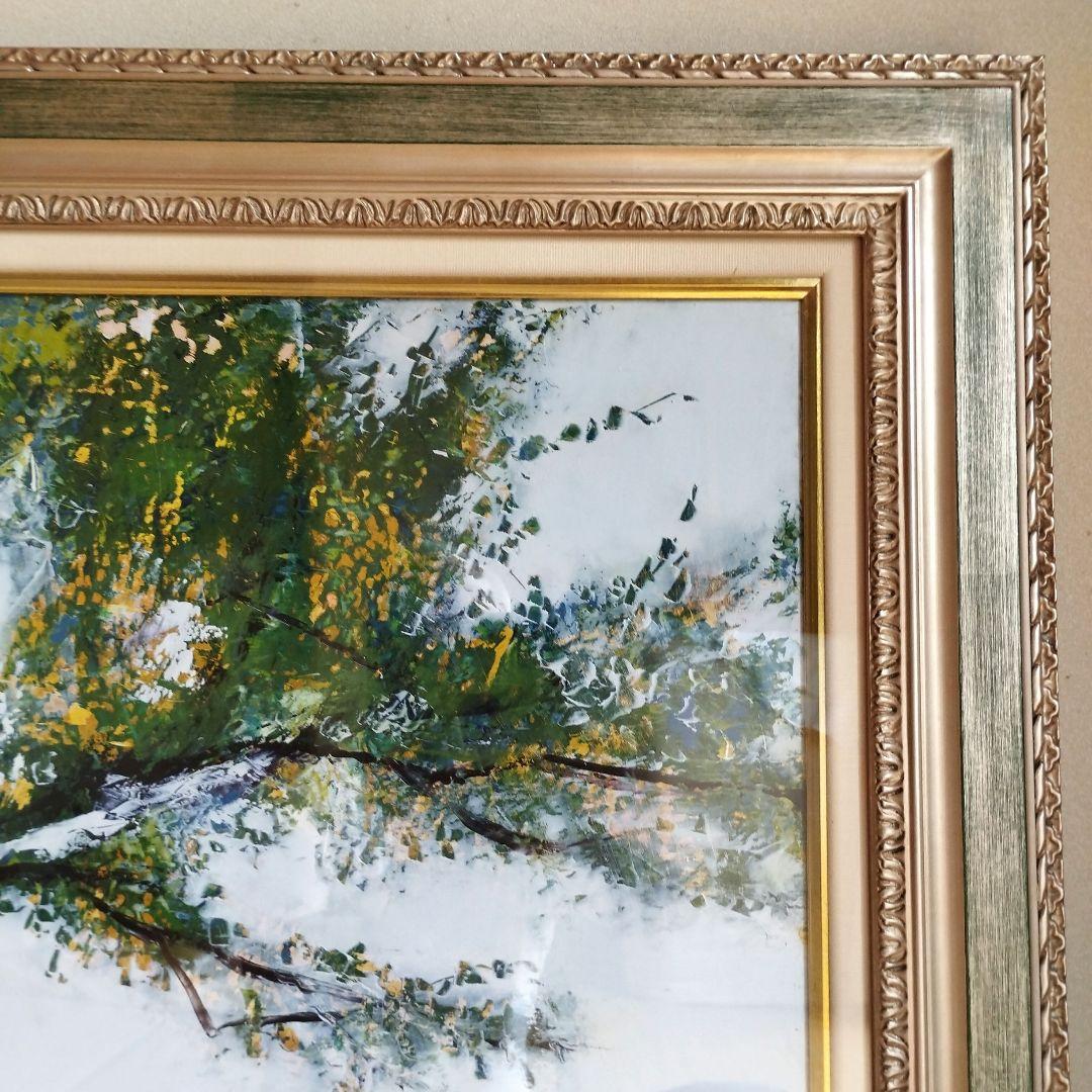 [真作] 島田三郎/題名「7月のシャルトル」/大作、油彩F30号/極美品