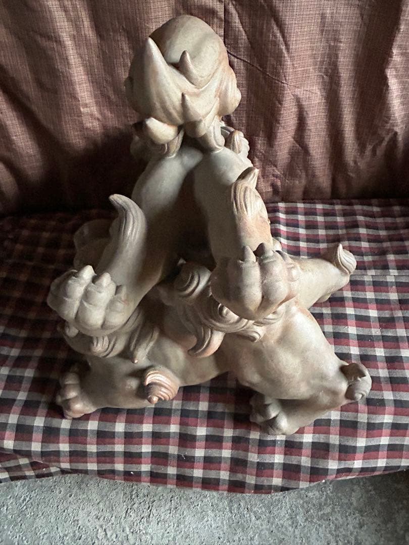 絡み獅子　から獅子　備前焼　信楽焼　店じまいSALE中