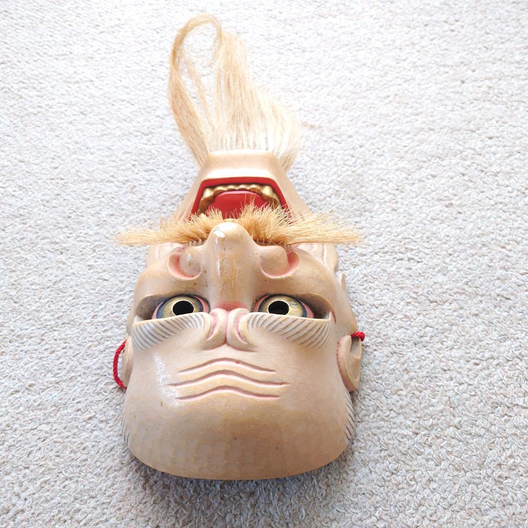 菅原法房 能面(神楽面) 悪尉 （木製）