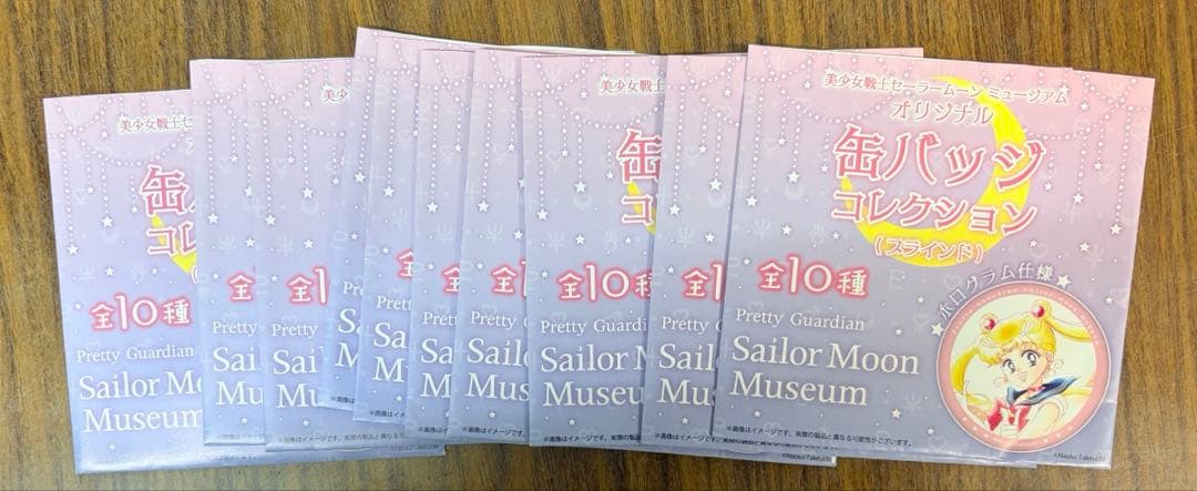 601か　セーラームーン　缶バッジ　ミュージアム　全10種類