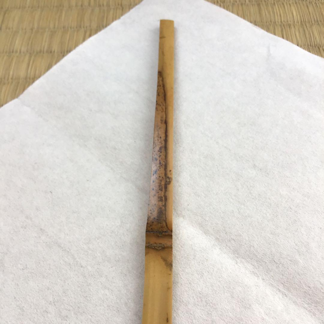 茶道具　茶杓　銘:蟬時雨　十一代松尾宗倫作　葆光斎書付　共筒　共箱　S56CS