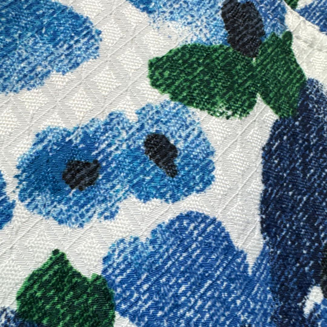 【新品タグ付】adabatアダバット・ゴルフパンツ　花柄ブルー　総柄　M