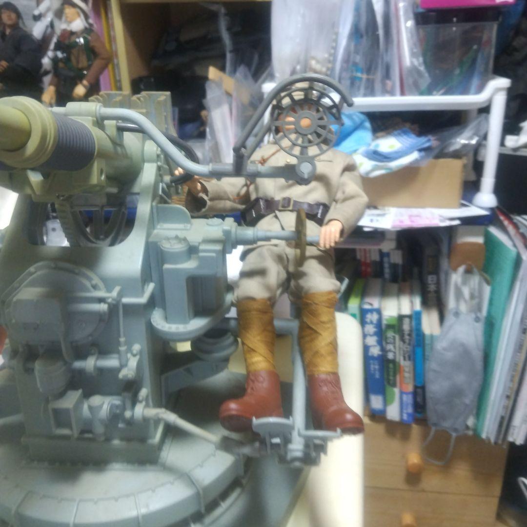 日本対空機関砲(鹵獲ボフォース対空砲)フィギュア 1/6スケール 日本兵付属
