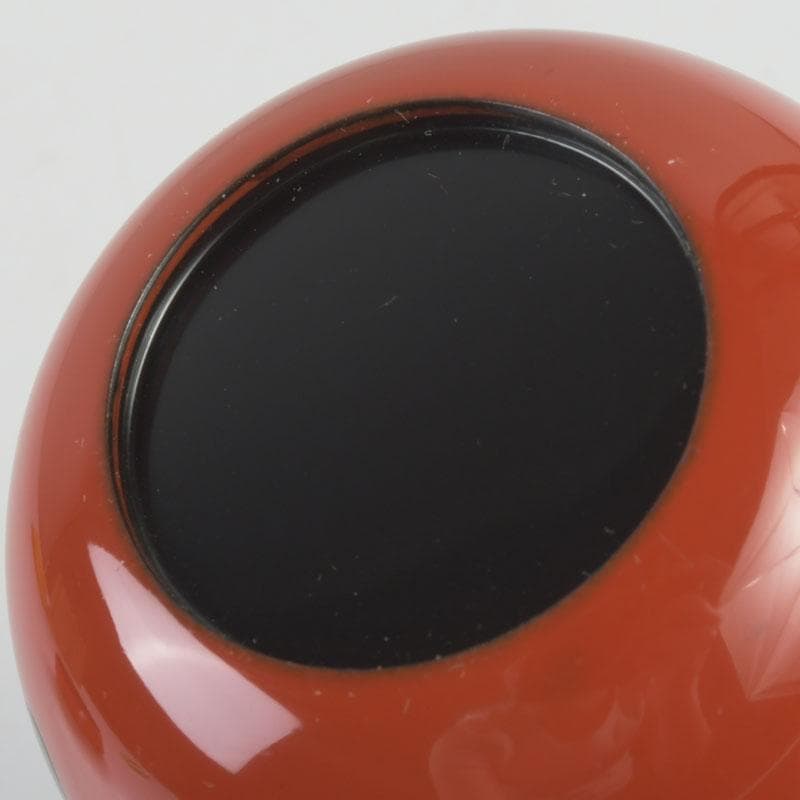 茶道具　中村宗悦作　朱塗　玄々斉好　曙棗　共布共箱　V　9398