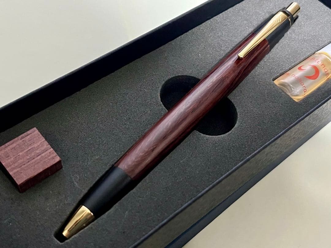 野原工芸　紫檀　スリム　ボールペン