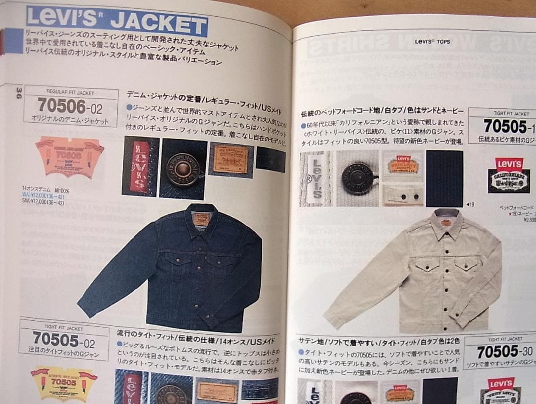 【パンフレット】Levi's 「BOOK PRODUCT CATALOG 18」
