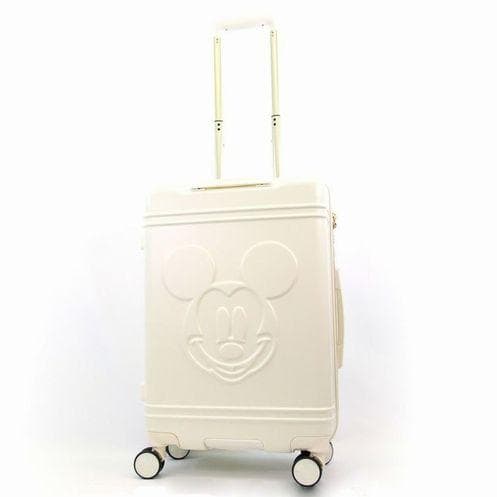 ディズニー スーツケース Mサイズ ジッパータイプ ミッキー ホワイト