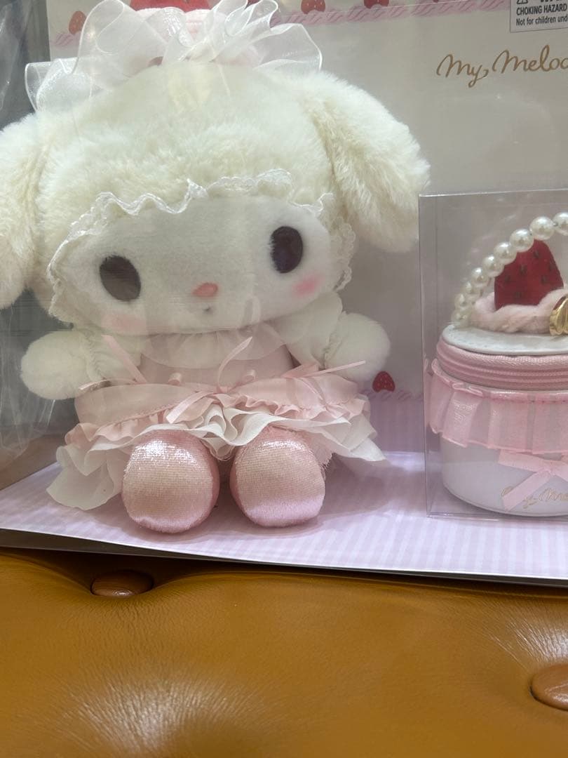 【お顔厳選】マイメロディサンリオいちごホイップ　ぬいぐるみ　マスコット2点セット