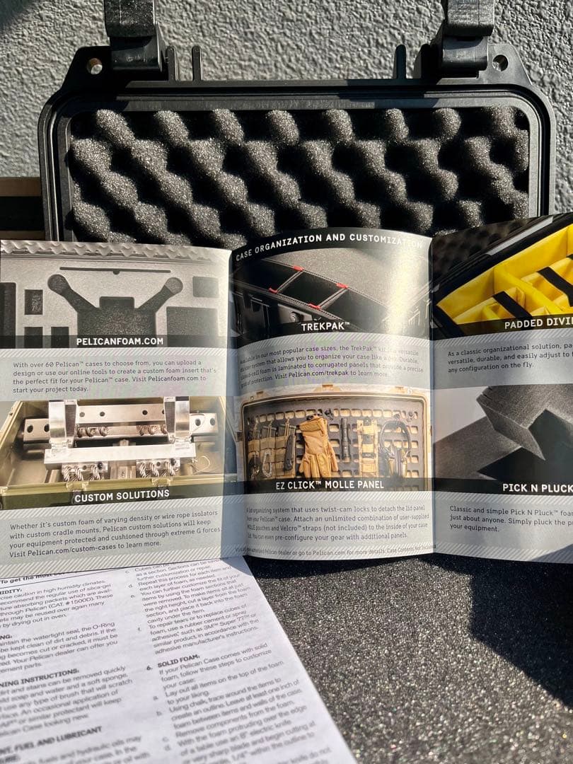 米軍放出未使用品 PELICAN ペリカン1200 ハードケースブラック防水防塵