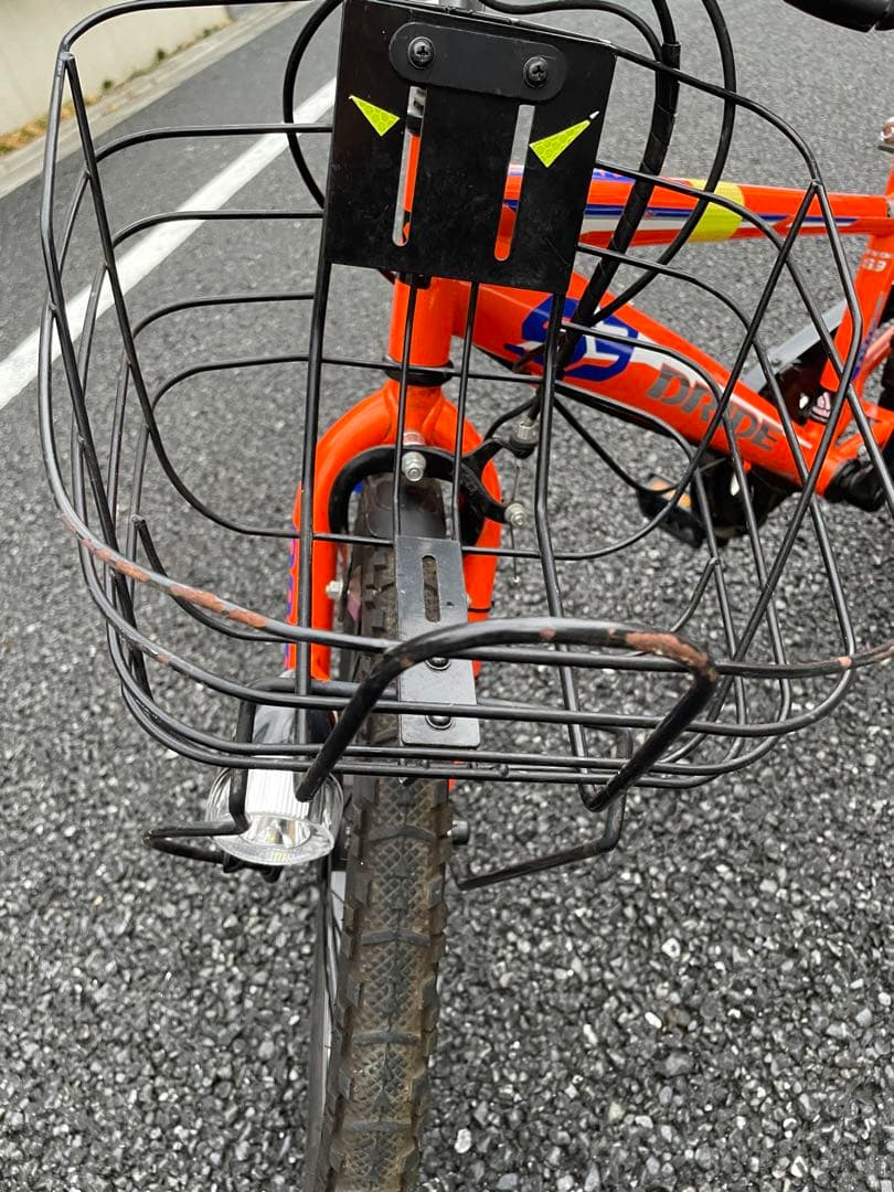 【手渡し限定】キッズ自転車 オレンジ 6段変速 20インチ