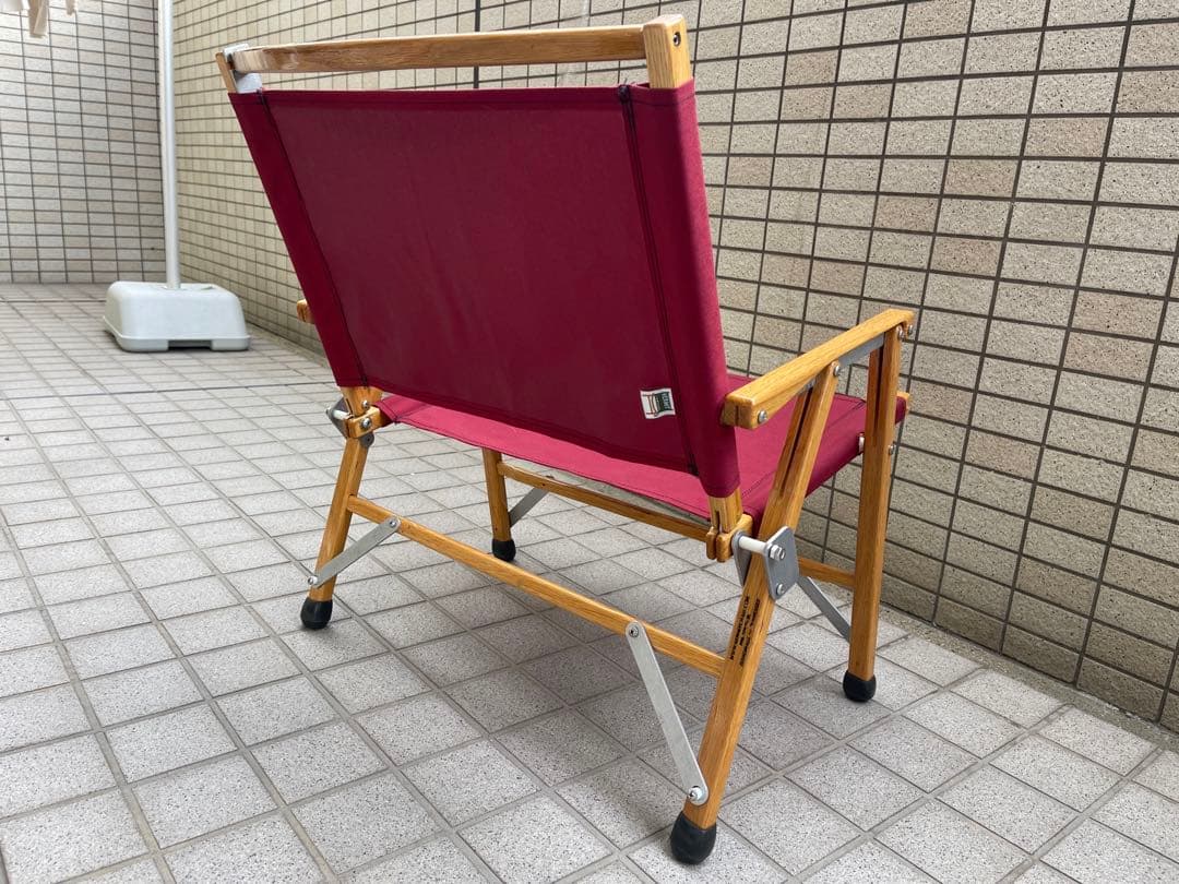 カーミットチェア　ワイド　バーガンディ