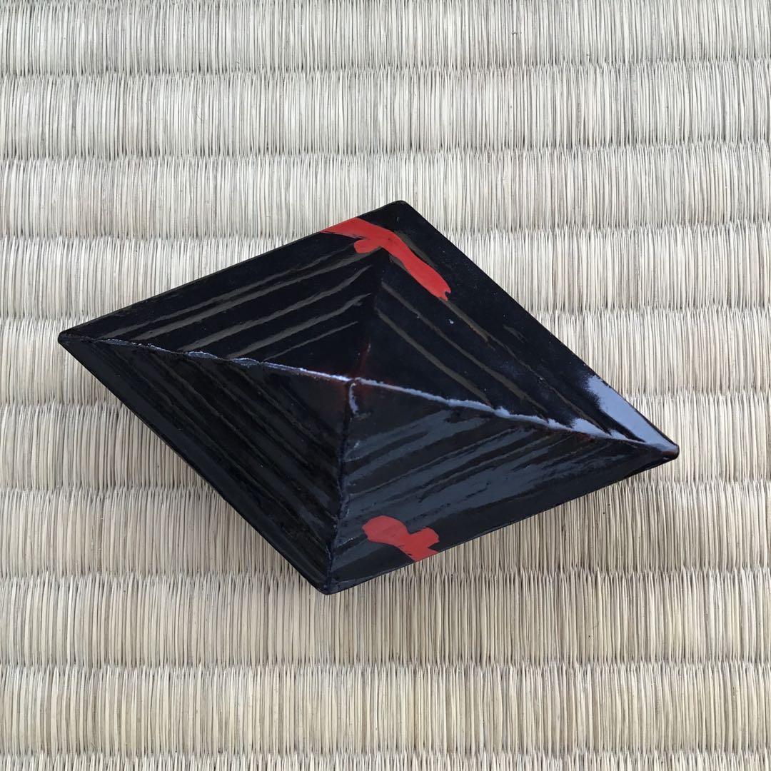 骨董品　茶道具　香合　トキン香合　中村楽山作　共箱紐片方欠損　S82KG